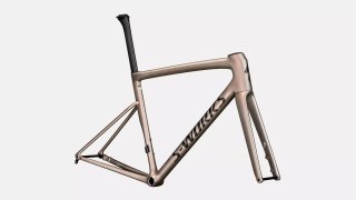 S-Works Specialized  Tarmac SL8 Framenset - Gloss Viavi Red Gold Over Silver / Satin Metallic Obsidian